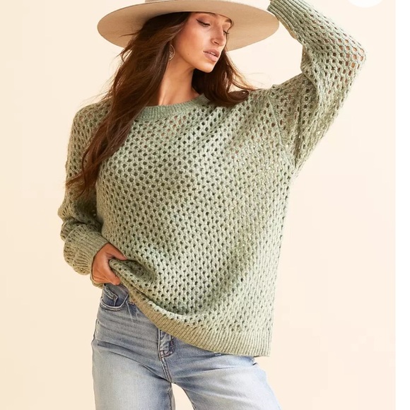 Daytrip | Open Stitch Oversized Sweater - Picture 2 of 5